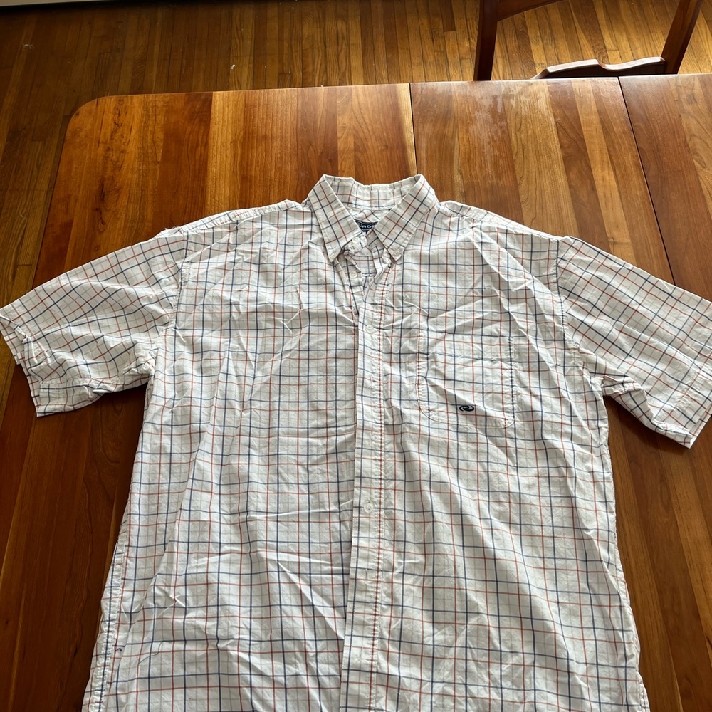 Men’s XL button down n short sleeves ever casual shirt